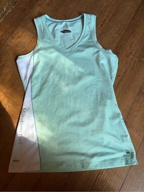 Alo Mint Green Marathon Girl Tank Large Athletic Wear